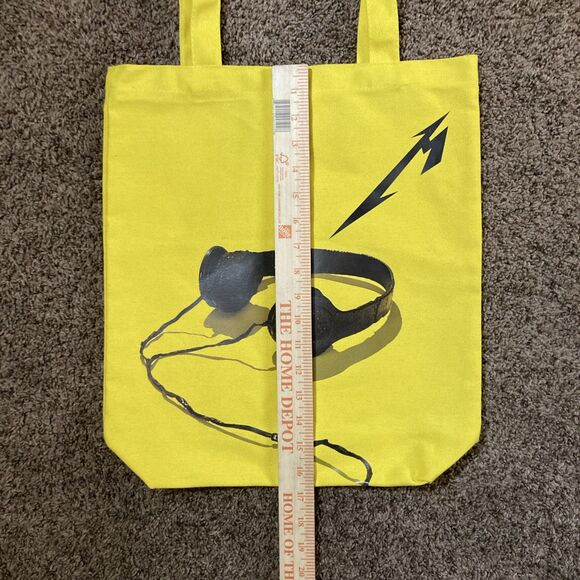 Metallica 72 Seasons M72 2024 Tour EXCLUSIVE Yellow School Tote Bag - Picture 3 of 7